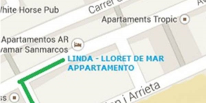   Alójate en el centro de Lloret de Mar  Linda Appartamento is a self-catering accommodation located in Lloret de Mar. The property is 3.